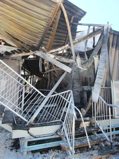 Building destroyed during riot at Nauru detention centre