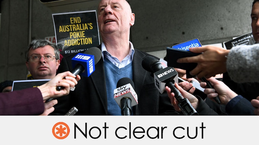 world vision ceo tim costello's claim on pokies not clear cut orange asterisk