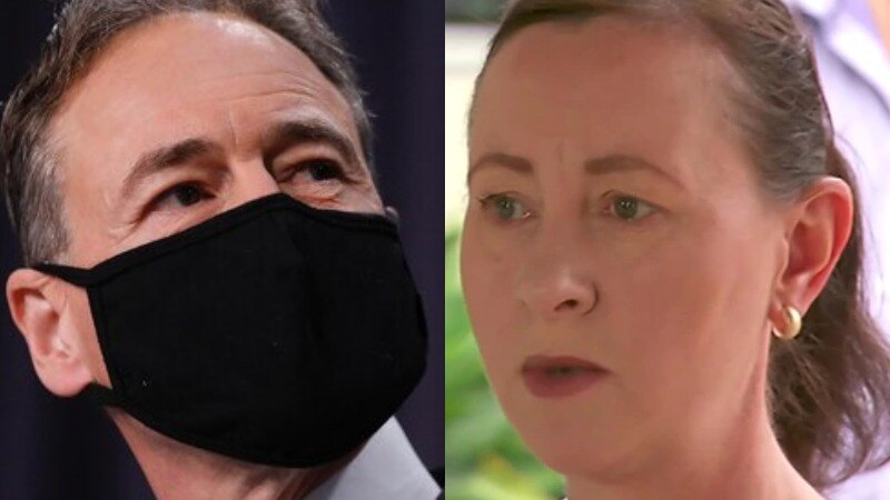 Composite image of Greg Hunt and Yvette D'Ath