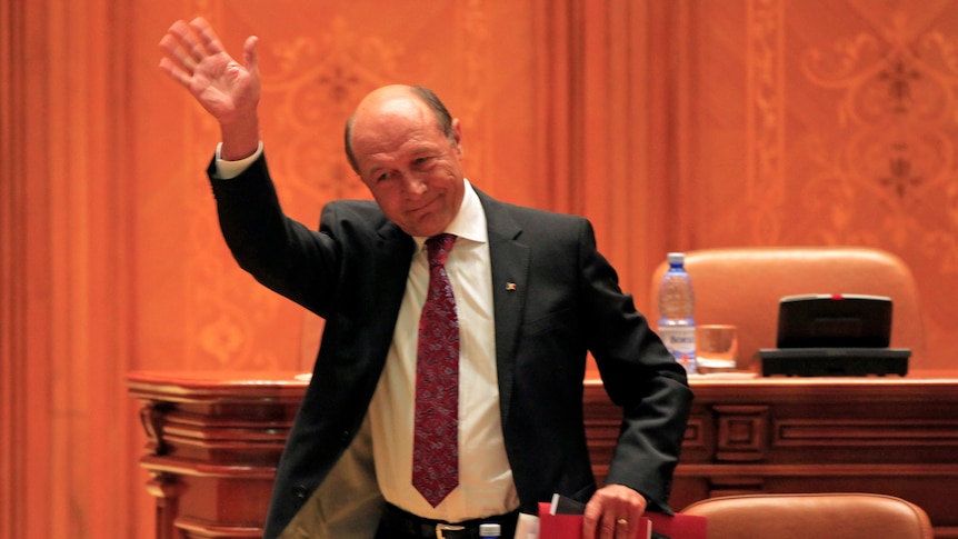Romania suspends president Traian Basescu