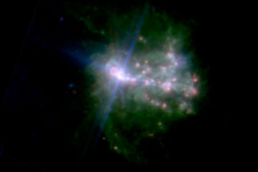 Mid infrared image of IC 1623
