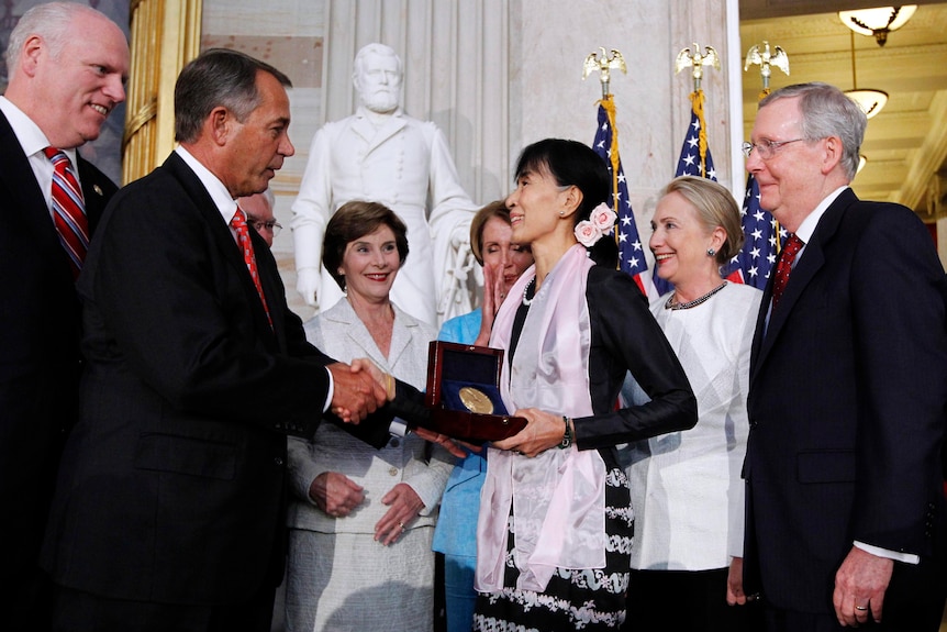 2012 Congressional Gold Medal Ceremony Invitation Ticket Aung San Suu Kyi Burma 