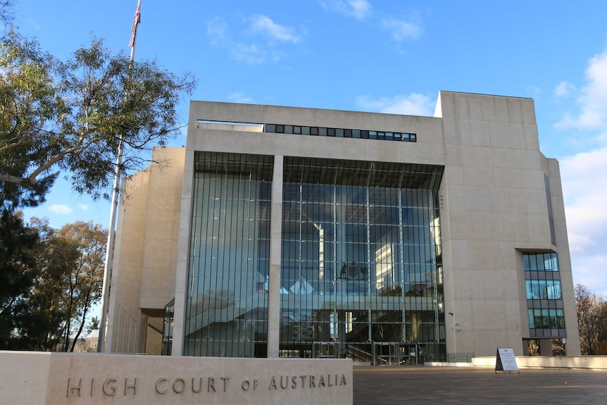 The High Court building in Canberra.