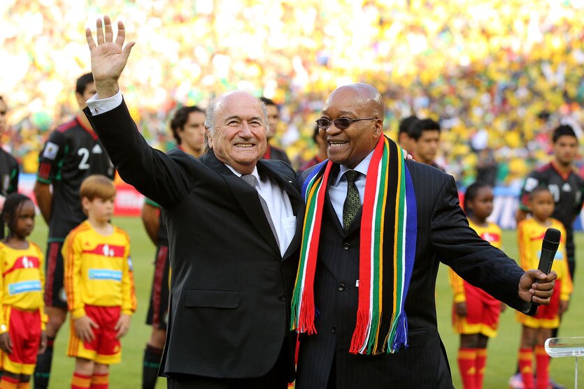 Blatter, Zuma open FIFA World Cup