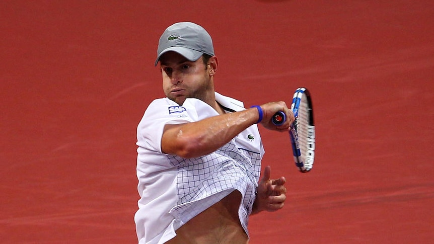 Back in 2011 ... Andy Roddick will help the US team's Davis Cup campaign in Chile.
