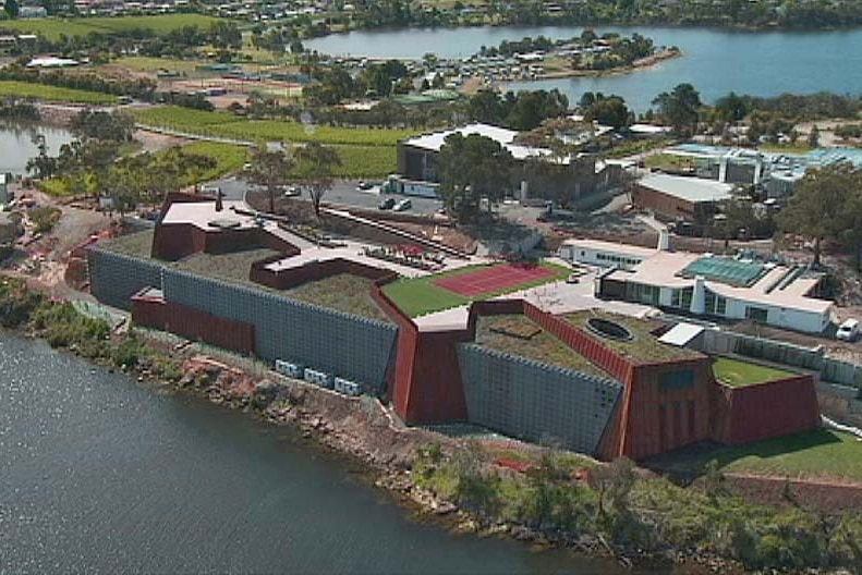 Museum of Old and New Art, MONA, Hobart (aerial view)