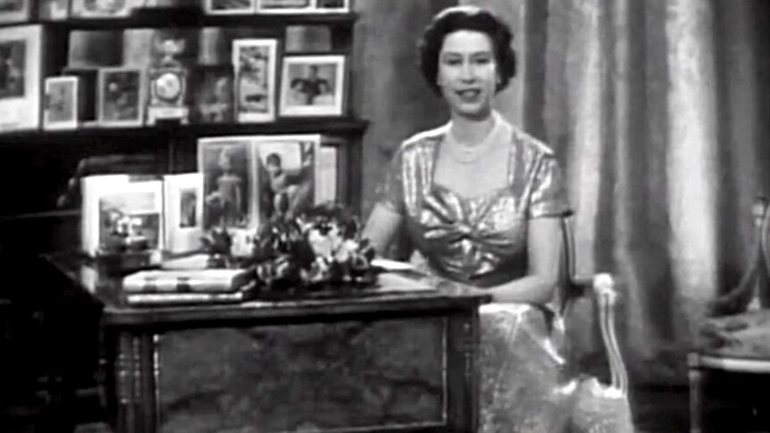 The Queen's first Christmas broadcast.