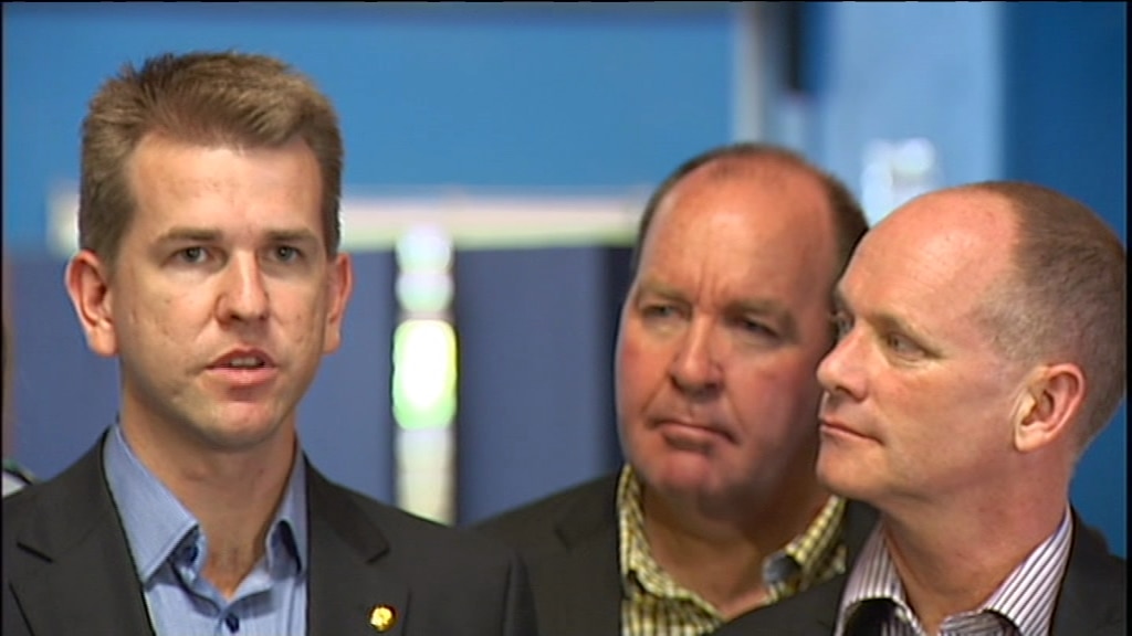 A historic image of jarrod bleijie and campbell newman