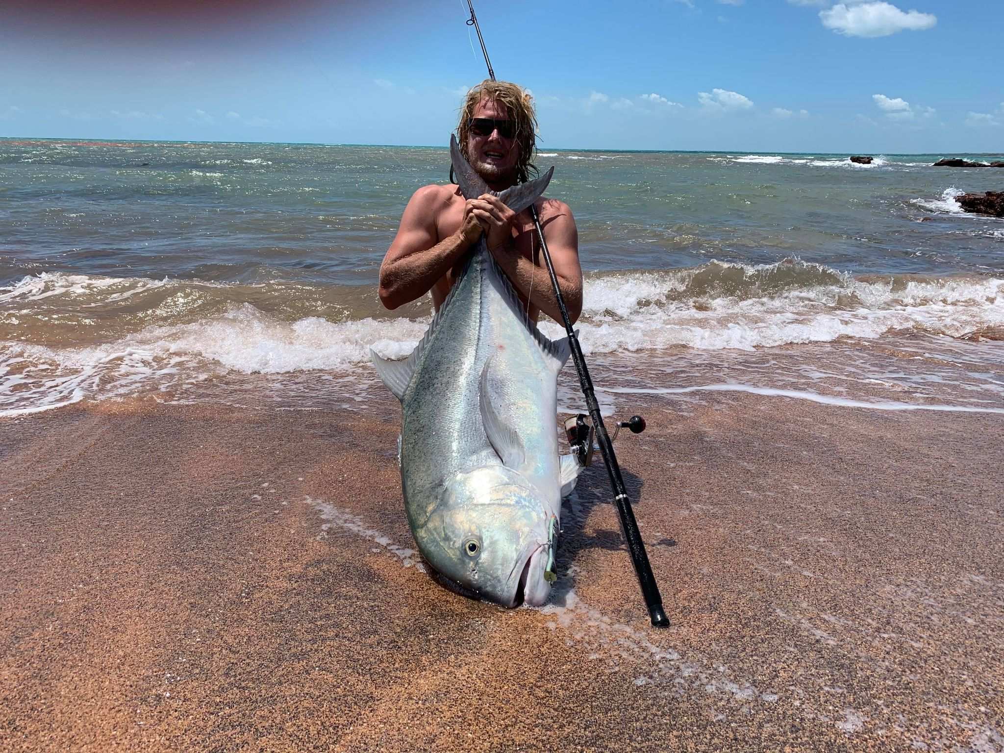 Eight years and 14 trips later: Darwin fisho lands 40kg dream fish