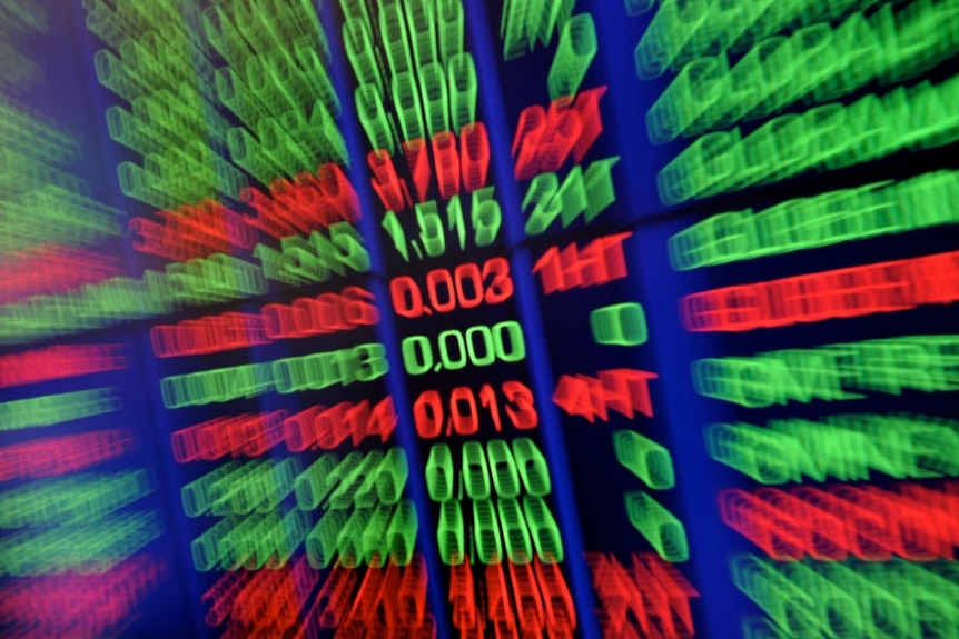A stylised image of the ASX trading board
