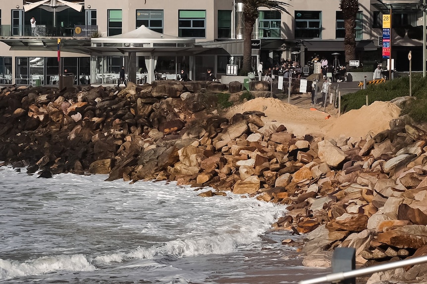 Coastal erosion caused by recent floods