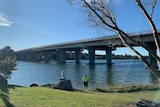 Road bridge over the Tweed River at Banora Point/Chinderah on the Queensland-NSW border.