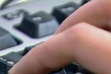 computer generic fingers on keyboard thumbnail