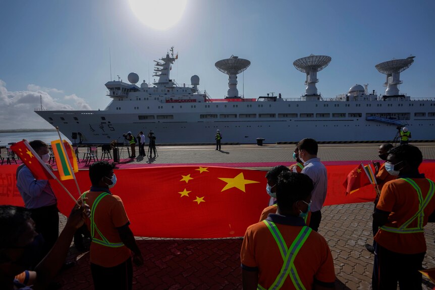 A Chinese research vessel.