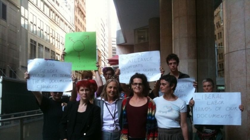 Norrie with supporters