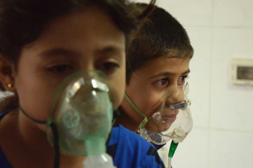 Children said to be affected by nerve gas