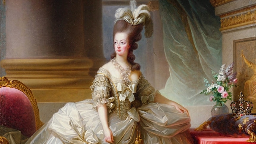 A colour portrait of Marie Antoinette