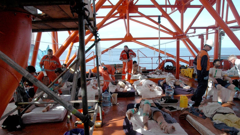 Injured asylum seekers off Ashmore Reef