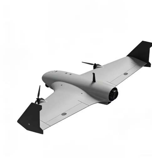 A drone listed online as suitable for "pesticide spraying" is described in a sales catalogue as a combat drone able to carry a 2kg bomb 100km, with AI-guided targeting.