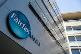 The logo of Fairfax Media Ltd is displayed outside the company’s headquarters in Pyrmont, Sydney