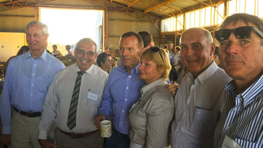 Tony Abbott in Longreach