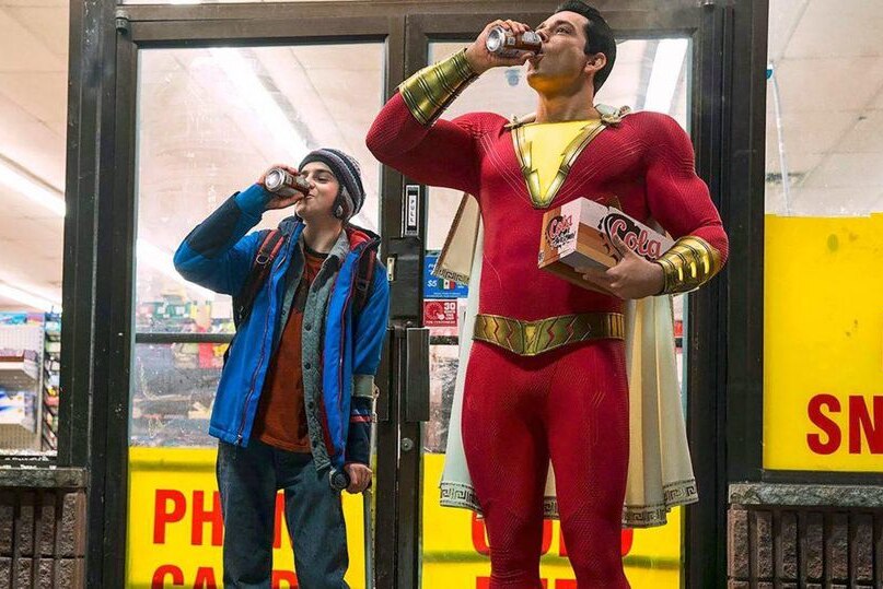 Screen grab from the Shazam film.