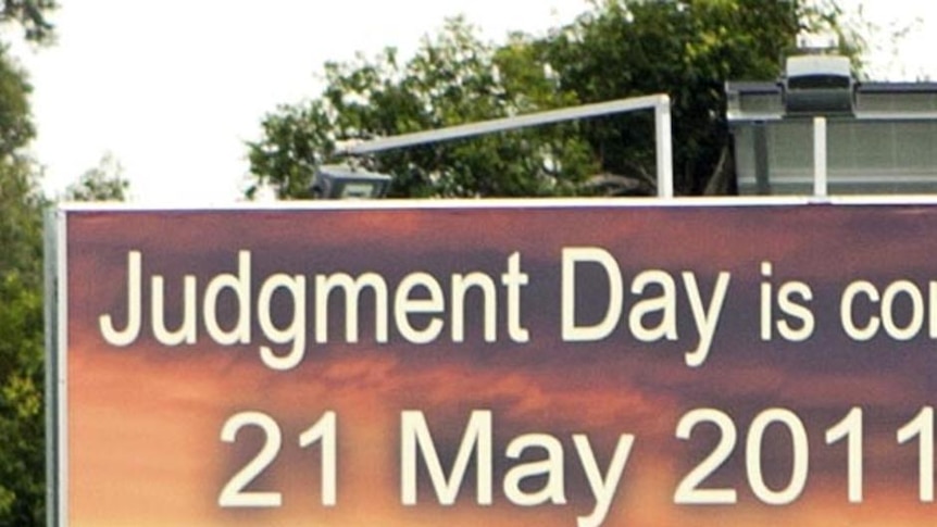 A Judgment Day is Coming billboard in the Brisbane suburb of Keperra