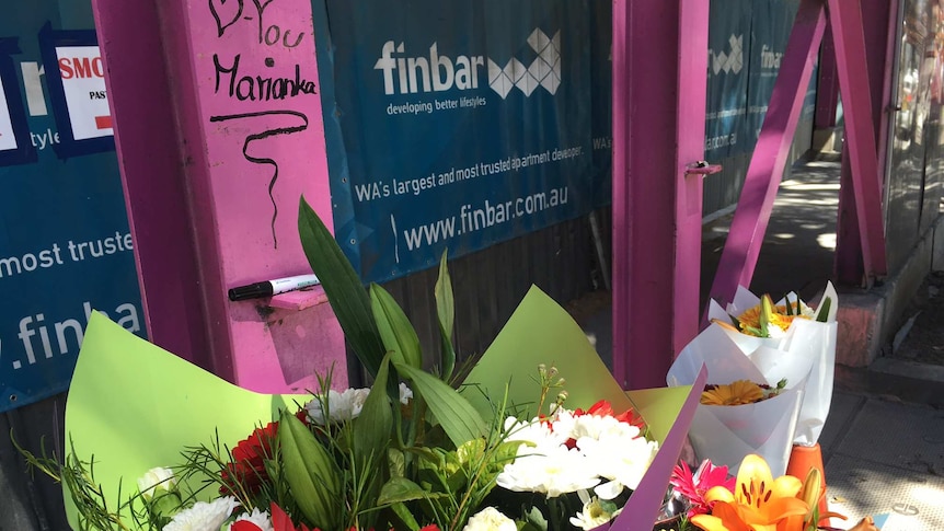 A tribute to the German construction worker who died at a Perth worksite.