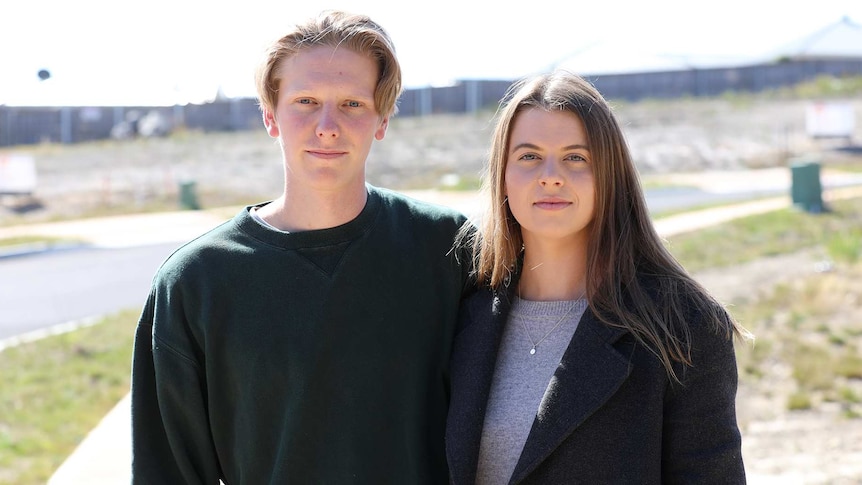 Ella Ross and Thomas Edwards, Tasmanian homebuyers.