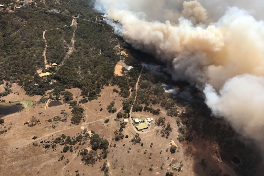 Carwoola fire burning out of control.