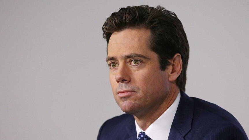 AFL chief executive Gillon McLachlan launched the 2015 season in Melbourne on Wednesday night.