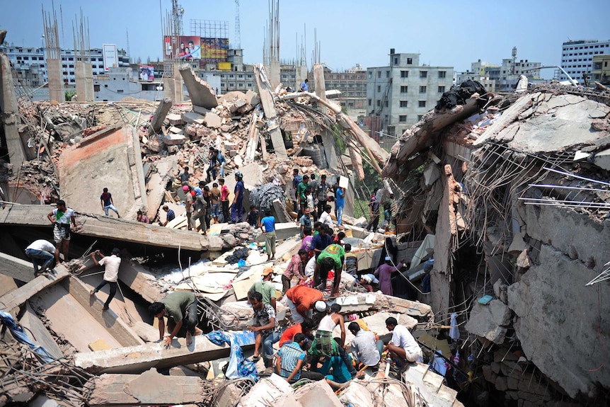 Rescuers search for survivors of Bangladesh building collapse