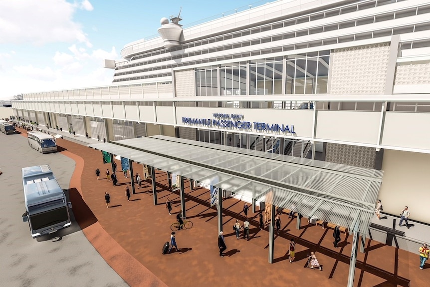An artist's impression of the Fremantle terminal upgrade