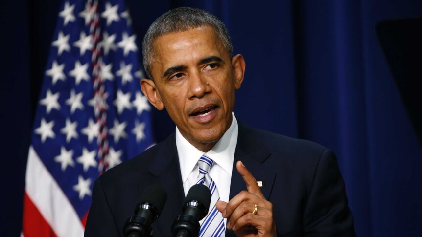 Barack Obama speaks at a White House summit on countering extremism