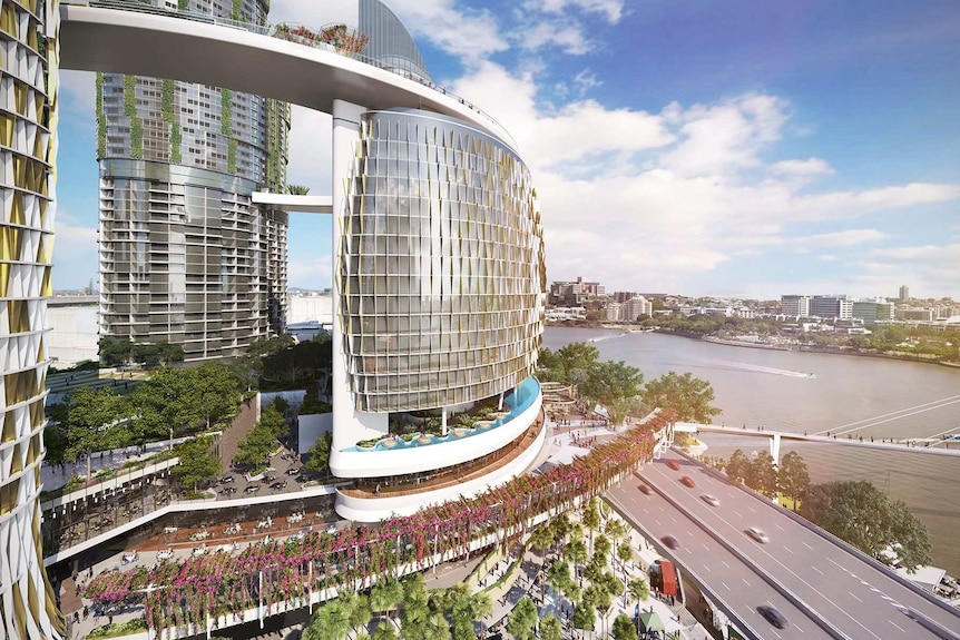 Artist's impression of winning bid for redevelopment of Brisbane's Queen's Wharf in July 2015.