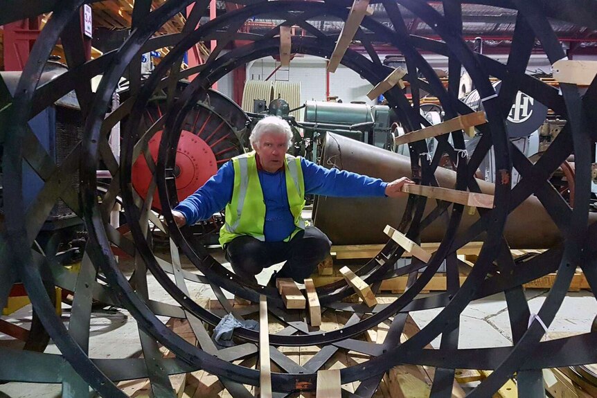 Astronomer Jim Pollock works to restore the GMT every Wednesday.