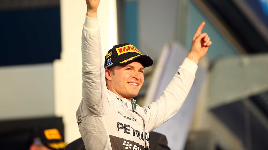 Rosberg celebrates Australian Grand Prix win