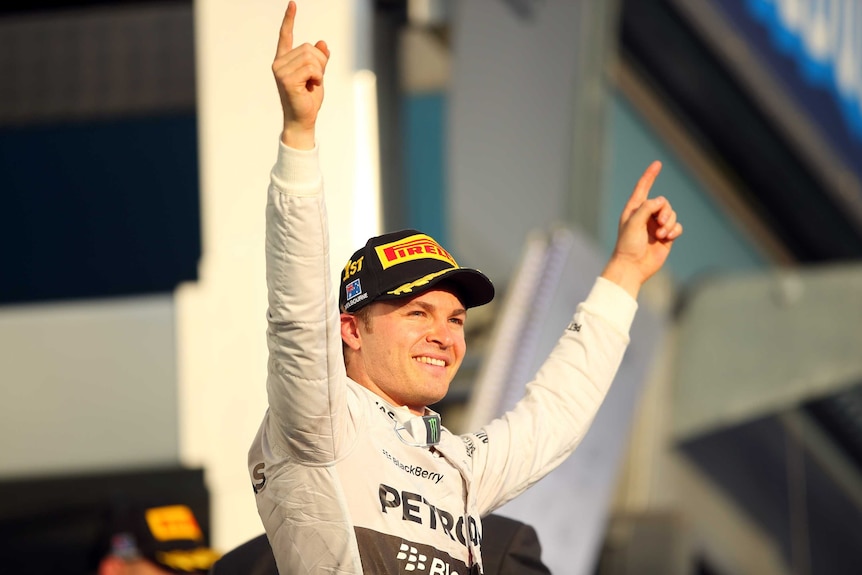Rosberg celebrates Australian Grand Prix win