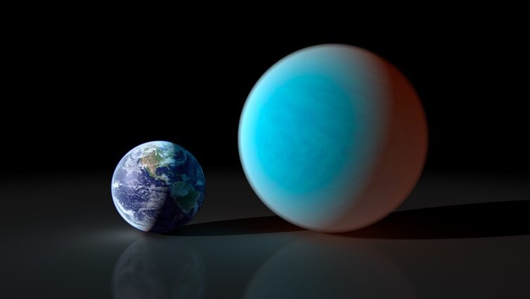 Comparison of Earth with super-Earth