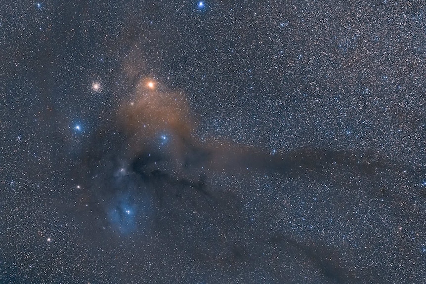 Rho Ophiuchi taken with a digital SLR camera and telephoto lens. 30 second exposures.