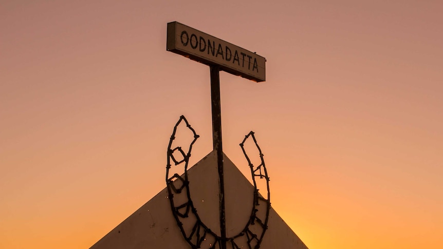 The sunsets over the Oodnadatta race track
