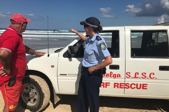 The Coffs Clarence Command Duty Officer Joanne Reed, at the search for Ali Mosawi.