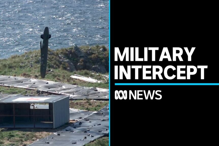 Military Intercept: Missile about to hit target on artillery range