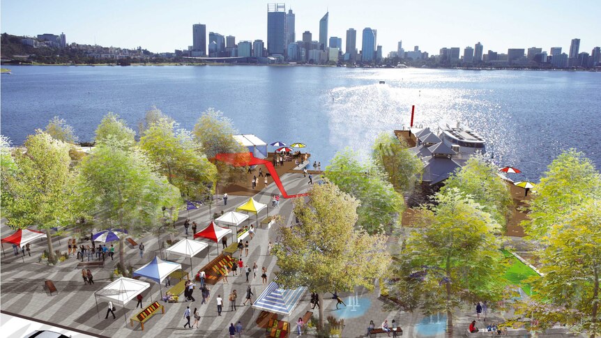 The new piazza planned for South Perth.