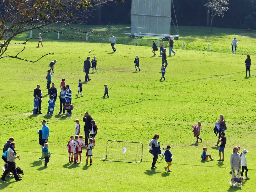 Children playing sport