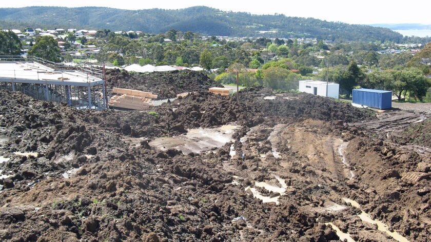 Building site at Kingston Tasmania