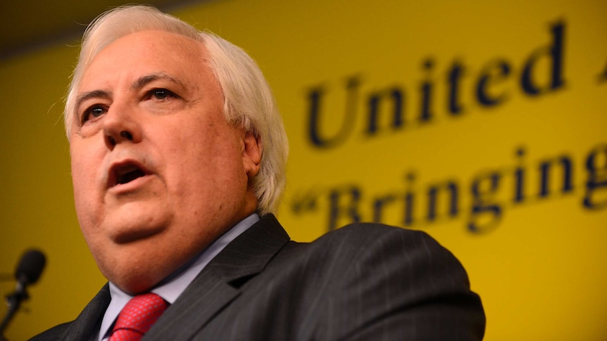 Palmer United won 5.5 per cent of first preference votes in the Lower House but may not win a seat.