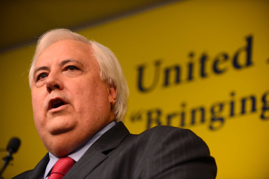 Queensland billionaire Clive Palmer announces the forming of his United Australia Party  on April 26, 2013.