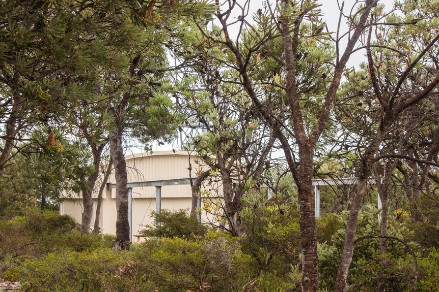 GDC observatory building in bushland at Gingin