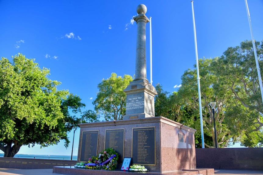 The Darwin Cenotaph War Memorial at Bicentennial Park